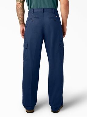 DICKIES Navy Flat Front Cargo Pants 30x32 VINTAGE
